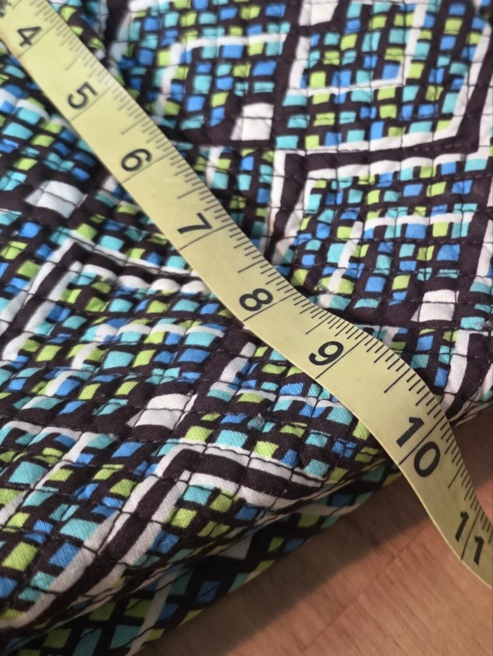 Vera Bradley Geometric Pattern Tote Bag in Blue-Green